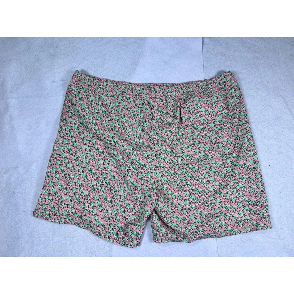 Vineyard Vines Swim Trunks Mens 2XL Pink Green Mesh Lining 7